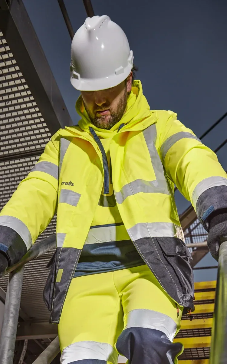 Branded hi-vis vest with company logo — hi-vis workwear printing Orpington