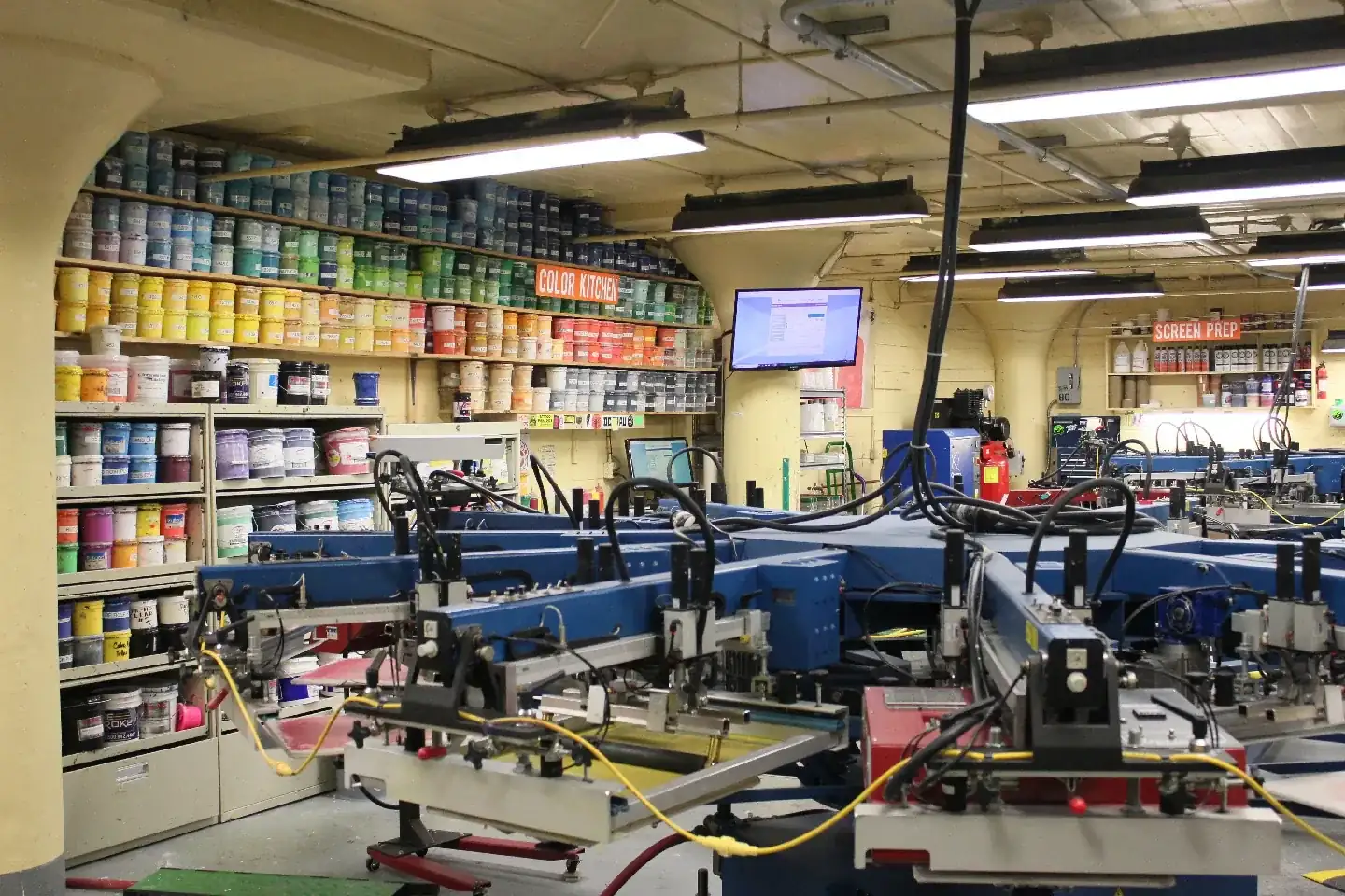 Screen printing workshop for bulk workwear orders — Orpington UK